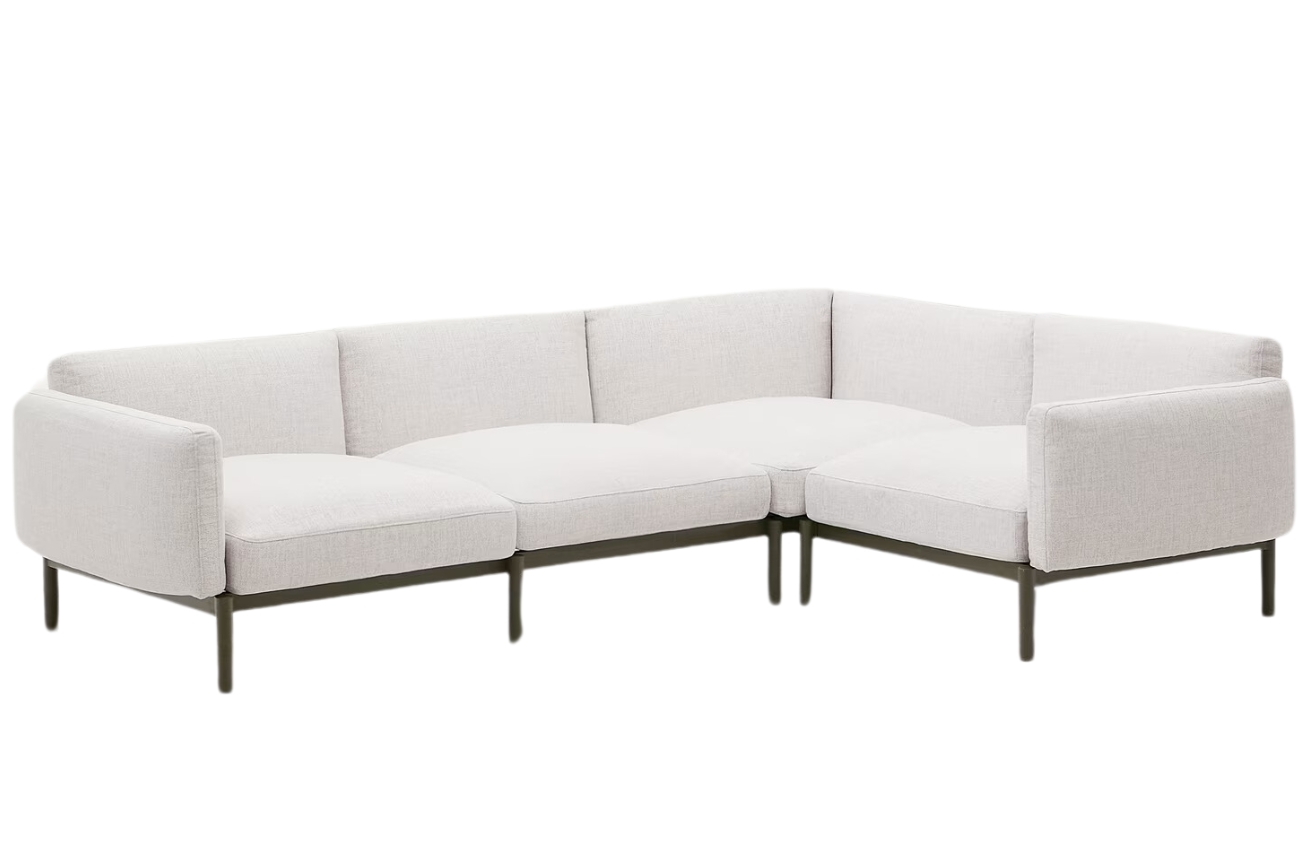 Kave Home Zahradní rohová pohovka Sorells 292 cm