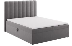 Micadoni Sametová boxspring postel Kelp 160 x 200 cm