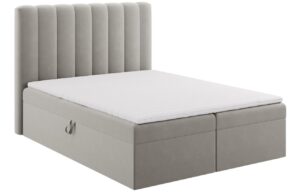 Micadoni Sametová boxspring postel Kelp 180 x 200 cm