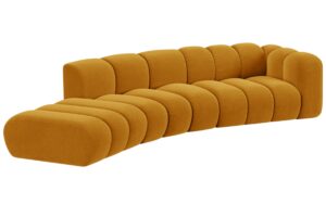 Micadoni Sametová pohovka Lupine 335 cm