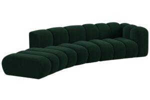 Micadoni Sametová pohovka Lupine 335 cm