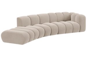 Micadoni Sametová pohovka Lupine 335 cm