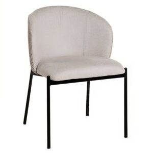 Béžová čalouněná jídelní židle Somcasa Faina