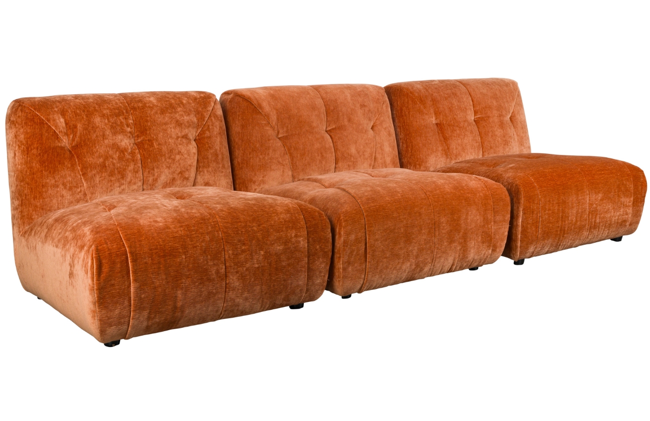 Dutchbone Sametová modulární pohovka GIADA 276 cm