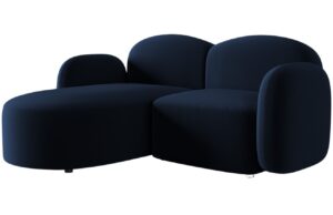 Micadoni Sametová rohová pohovka Blair 194 cm