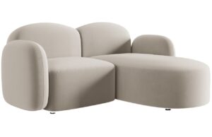 Micadoni Sametová rohová pohovka Blair 194 cm