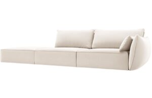 Micadoni Sametová pohovka Kaelle 264 cm