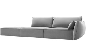 Micadoni Sametová pohovka Kaelle 264 cm