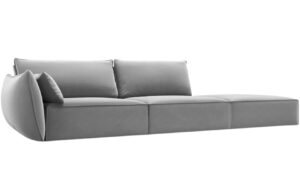 Micadoni Sametová pohovka Kaelle 264 cm