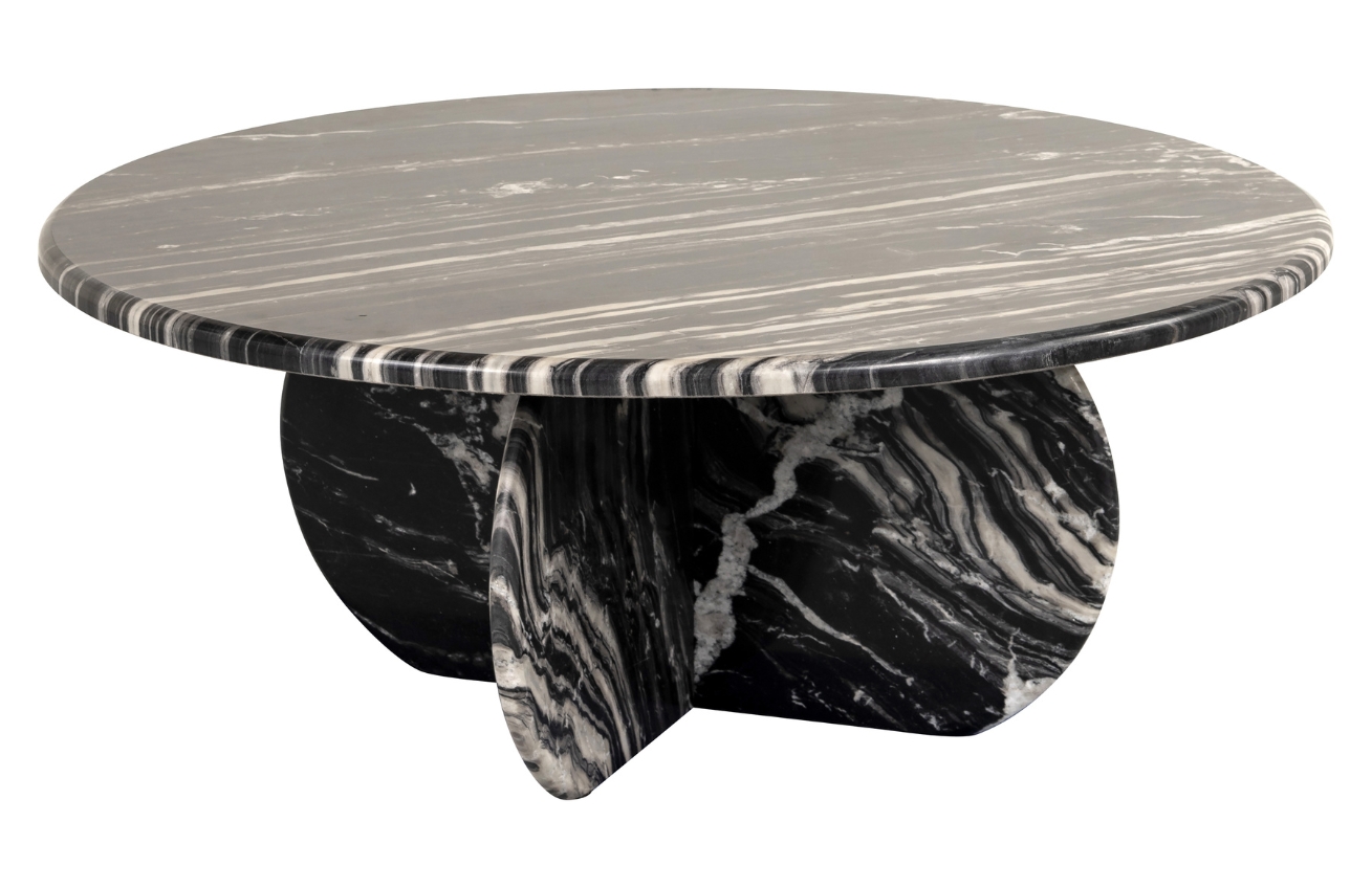 Richmond Mramorový konferenční stolek Bancroft 90 cm