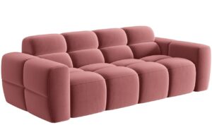 Micadoni Sametová pohovka Lisa 216 cm