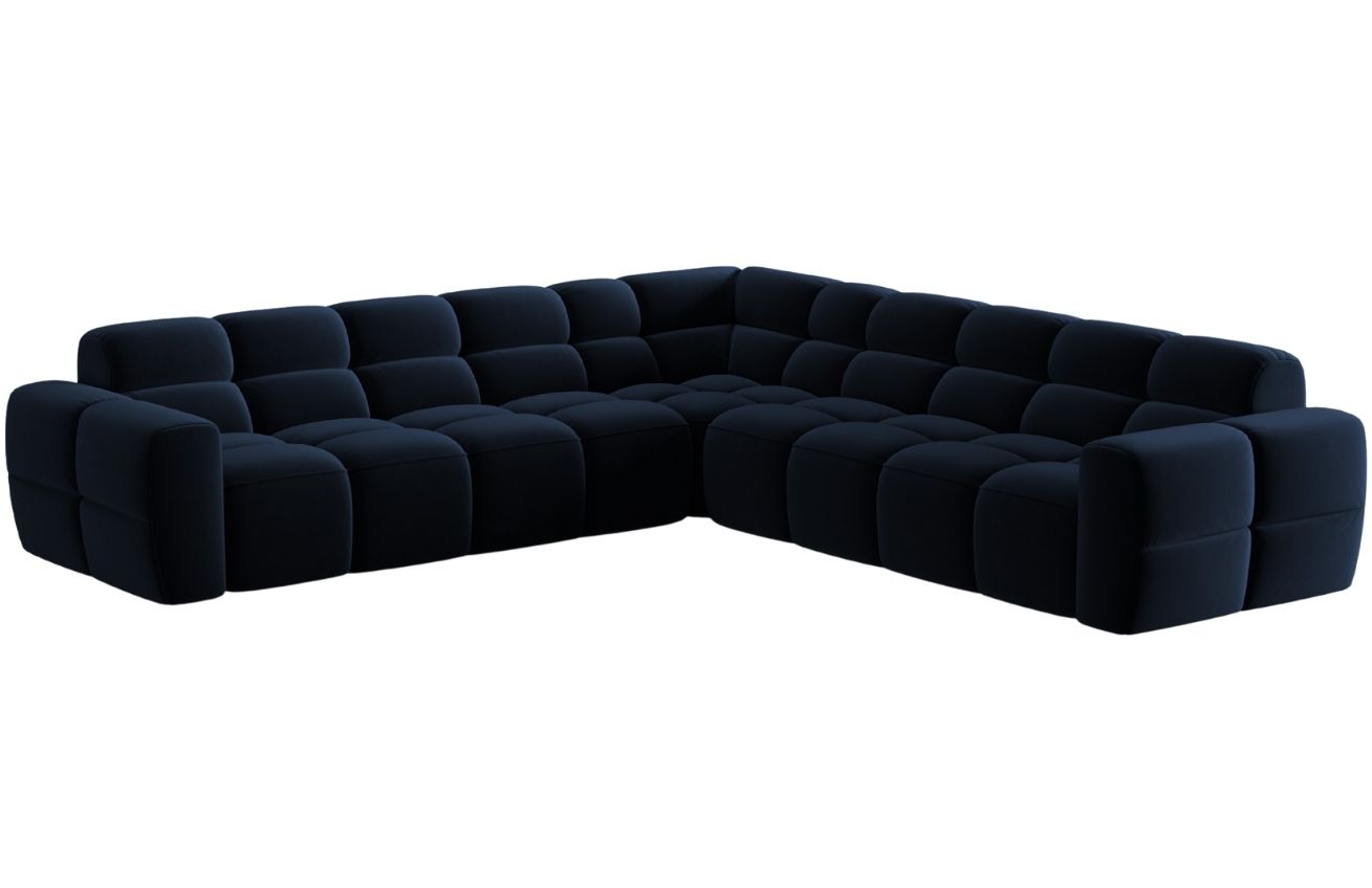 Micadoni Sametová rohová pohovka Lisa 310 cm