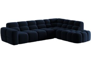 Micadoni Sametová rohová pohovka Lisa 293 cm