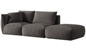 Micadoni Sametová pohovka Chris 315 cm