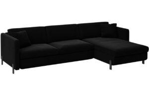 Micadoni Sametová rozkládací pohovka Gloria 260 cm