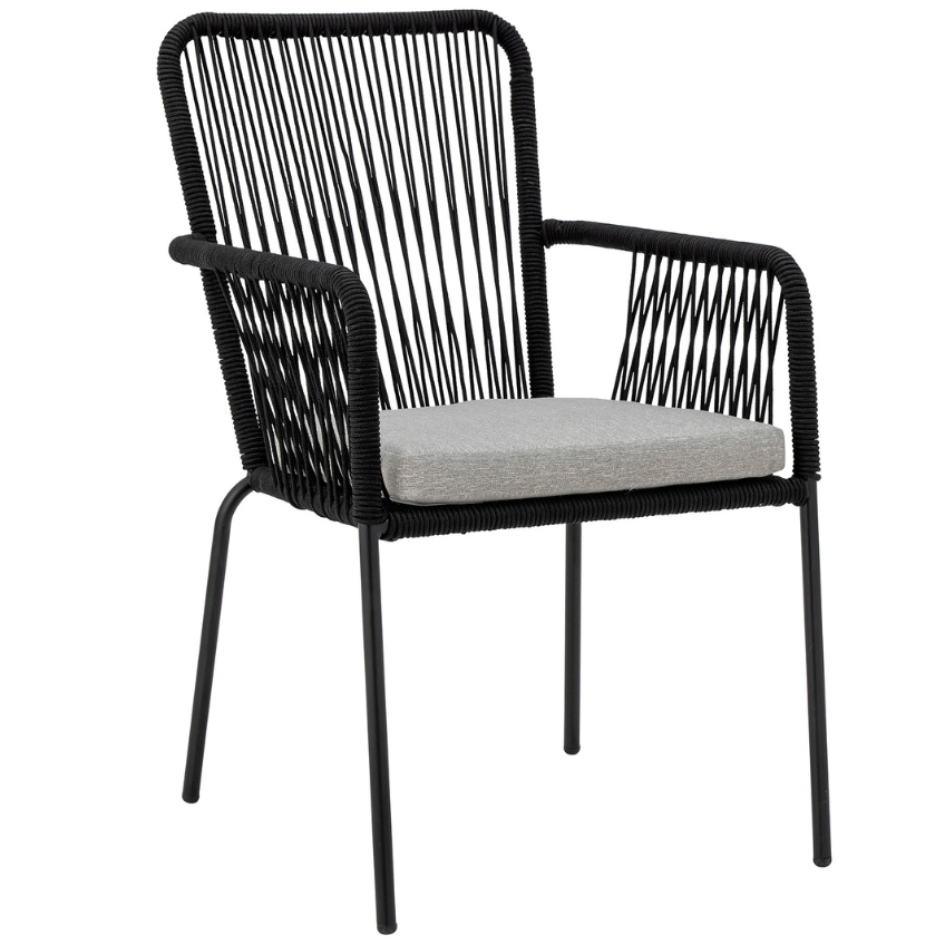 Bloomingville Kovová zahradní židle Santino s výpletem