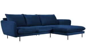 Cosmopolitan Design Sametová rohová pohovka Vienna 255 cm