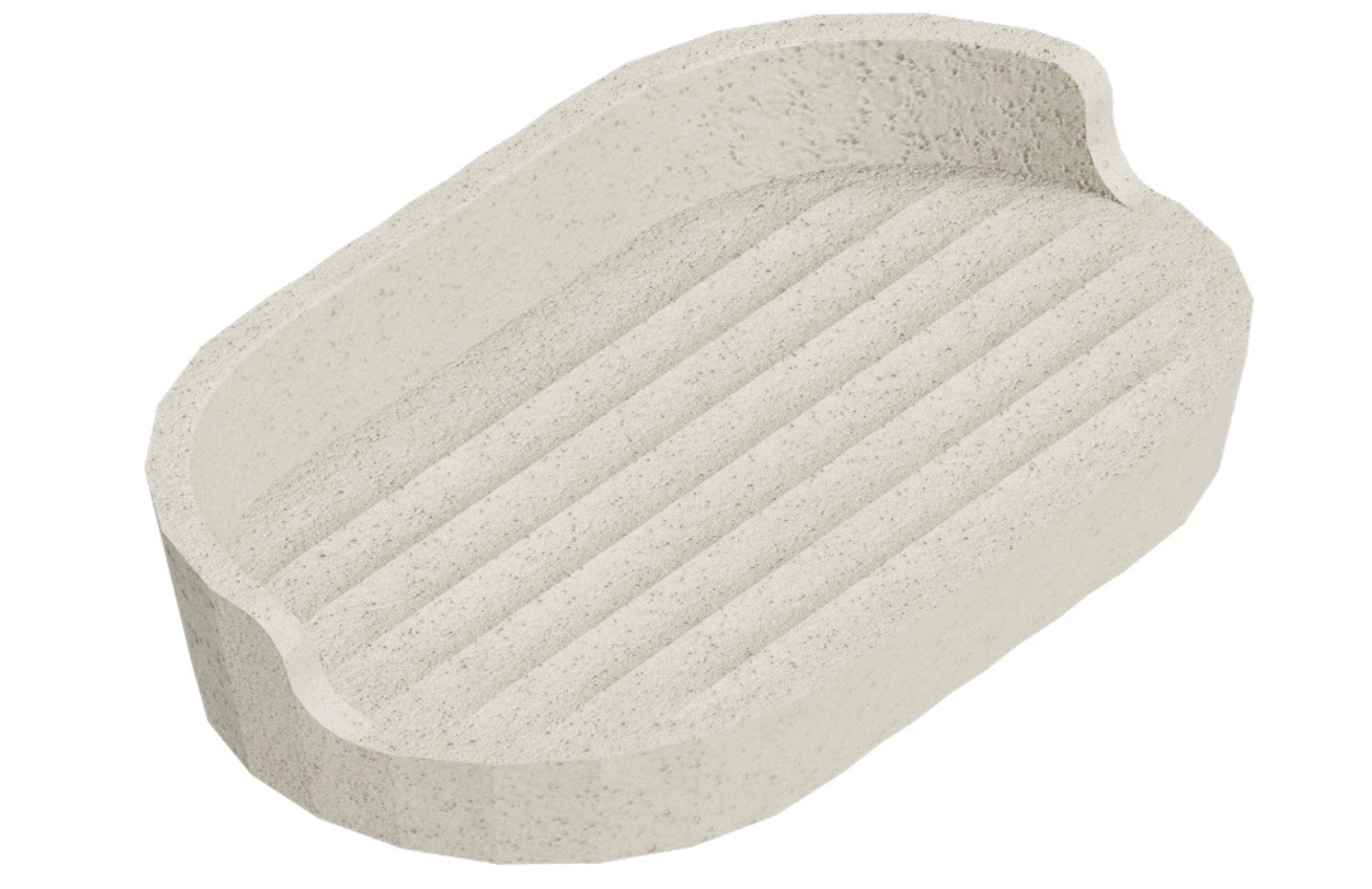 Cosmic Bílá plastová miska na mýdlo Avenir