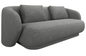 Cosmopolitan Design Šedá čalouněná dvoumístná pohovka Camden 169 cm