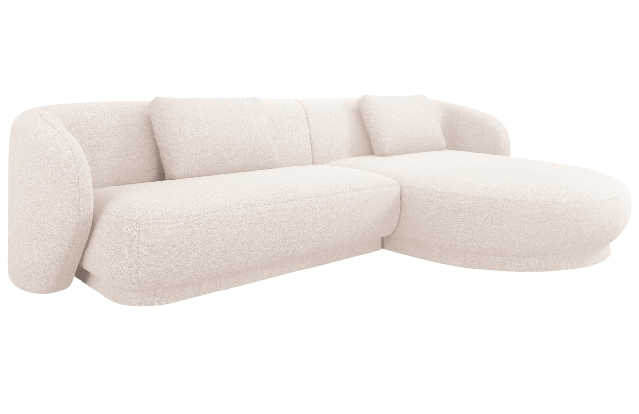 Cosmopolitan Design Světle béžová čalouněná rohová pohovka Camden 289 cm