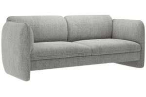 Micadoni Šedá trojmístná pohovka Georgia 204 cm