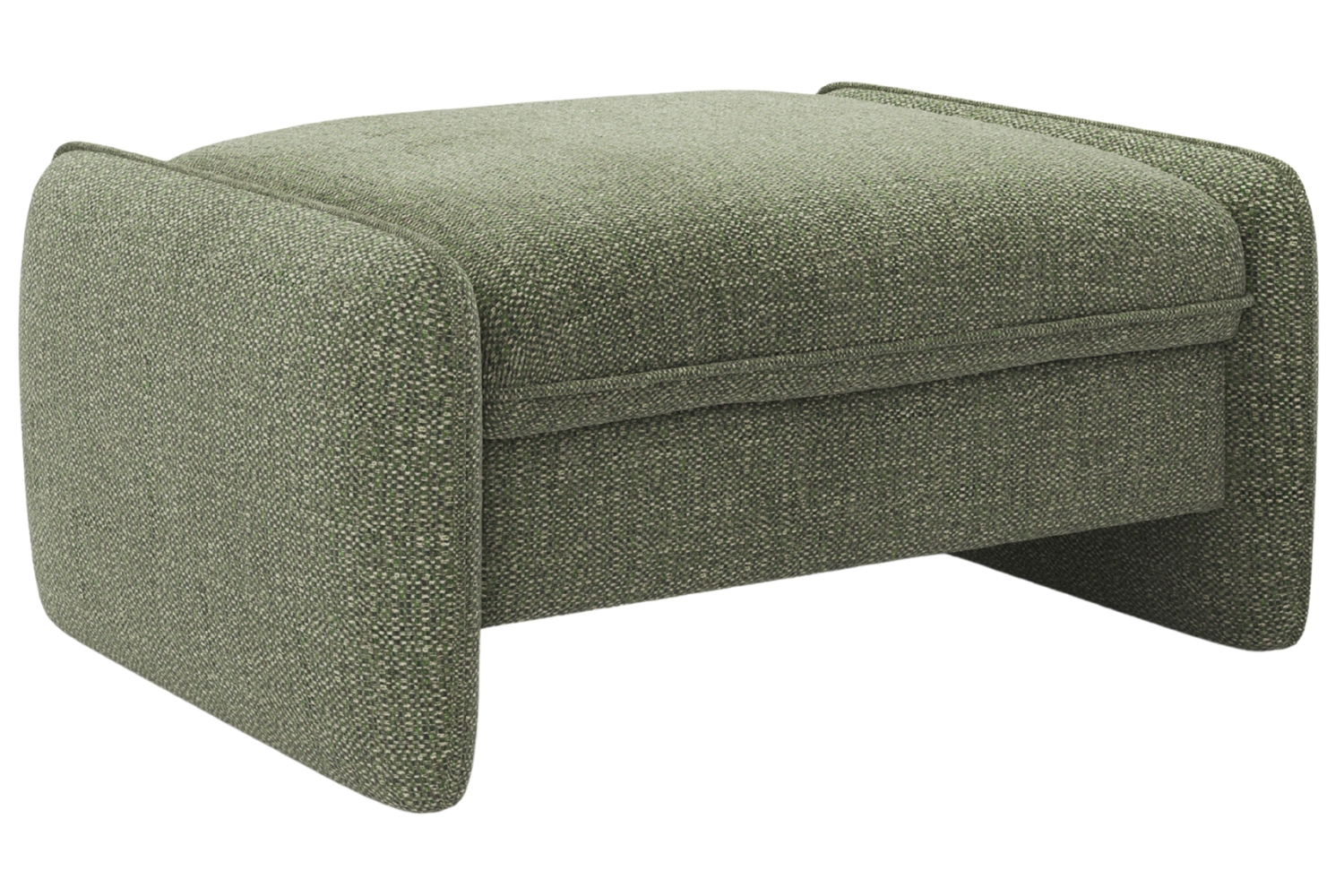 Micadoni Zelená podnožka Georgia 95 x 70 cm