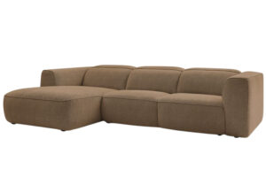 Bobochic Paris Oranžovohnědá rohová pohovka William 298 cm