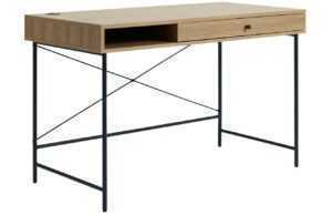 Unique Furniture Pracovní stůl Pensacola 120 x 60 cm s dubovým dekorem