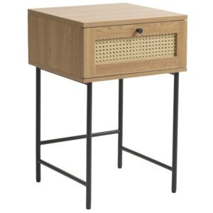 Unique Furniture Odkládací stolek Pensacola 45 x 45 cm s dubovým dekorem