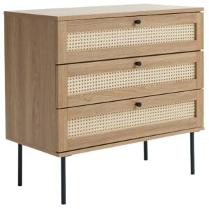 Unique Furniture Komoda Pensacola 80 x 40 cm s dubovým dekorem