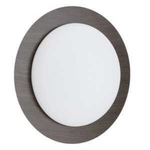 Kave Home Tmavé nástěnné světlo Novae 40 cm s dřevěným efektem