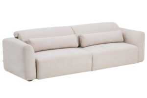 Kave Home Béžová čtyřmístná pohovka Lares 290 cm s elektrickým posuvem