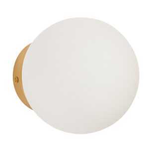 Kave Home Bílé skleněné nástěnné světlo Brisia 15 cm