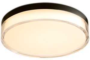 Halo Design Černé kovové stropní LED světlo Clear 28 cm