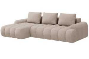 Cosmopolitan Design Pískově hnědá rozkládací pohovka Linz 275 cm