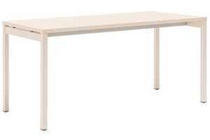 MDD Dřevěný pracovní stůl Ogi Y 140 x 60 cm s bílou podnoží