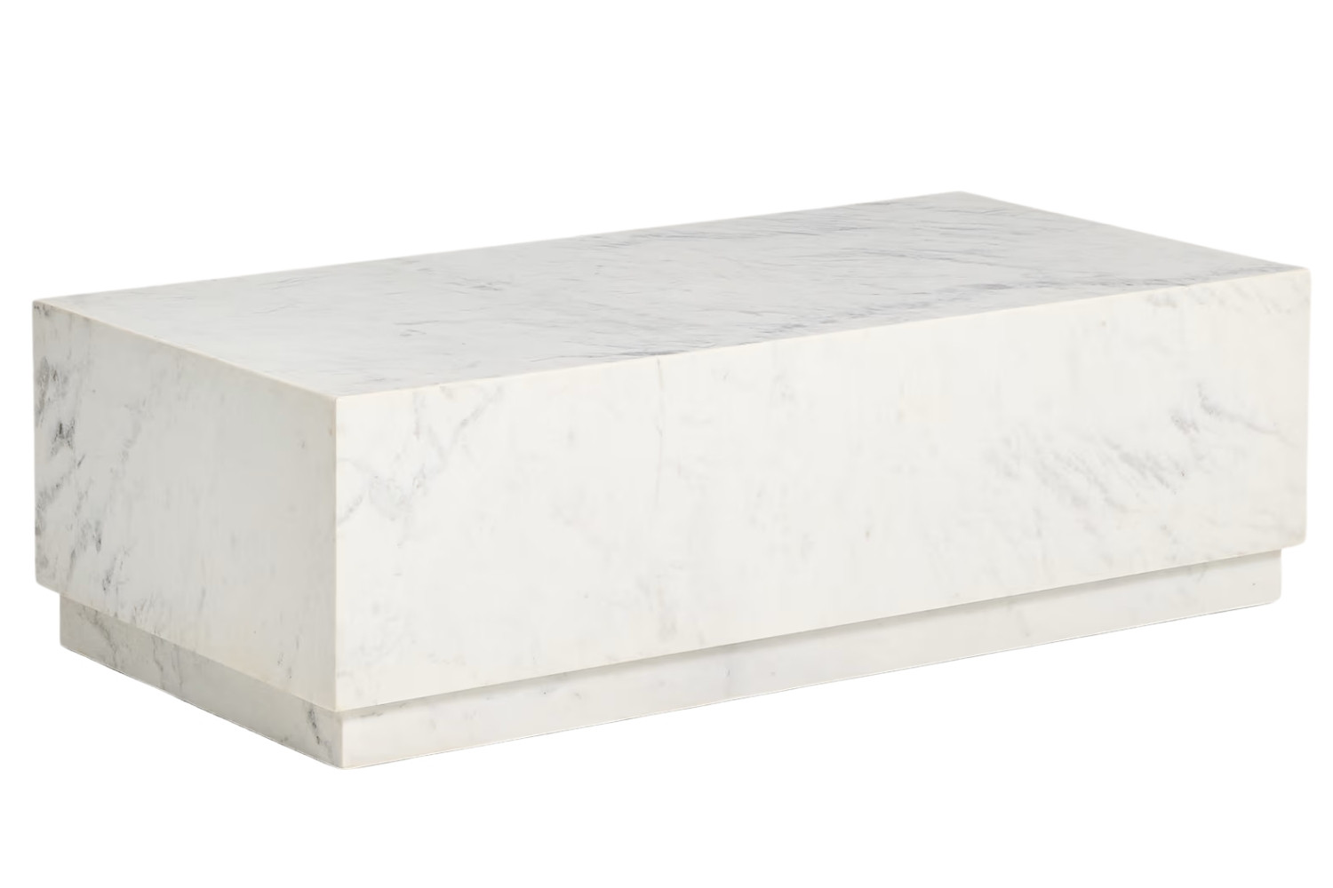 Kave Home Bílý mramorový konferenční stolek Sorein 100 x 50 cm