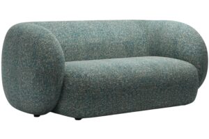 Micadoni Modrá dvoumístná pohovka Kate 183 cm