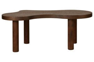 Hnědý dřevěný konferenční stolek Quax Organic 130 x 70 cm