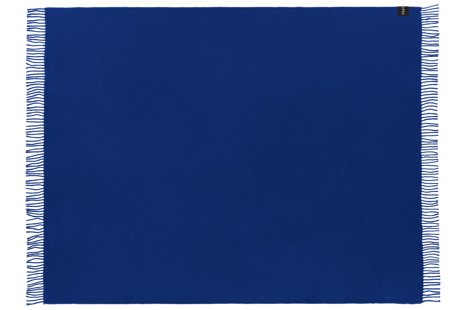 FEST Amsterdam Modrý vlněný pléd Ro 170 x 130 cm
