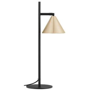 Nova Luce Zlatá kovová stolní lampa Conico