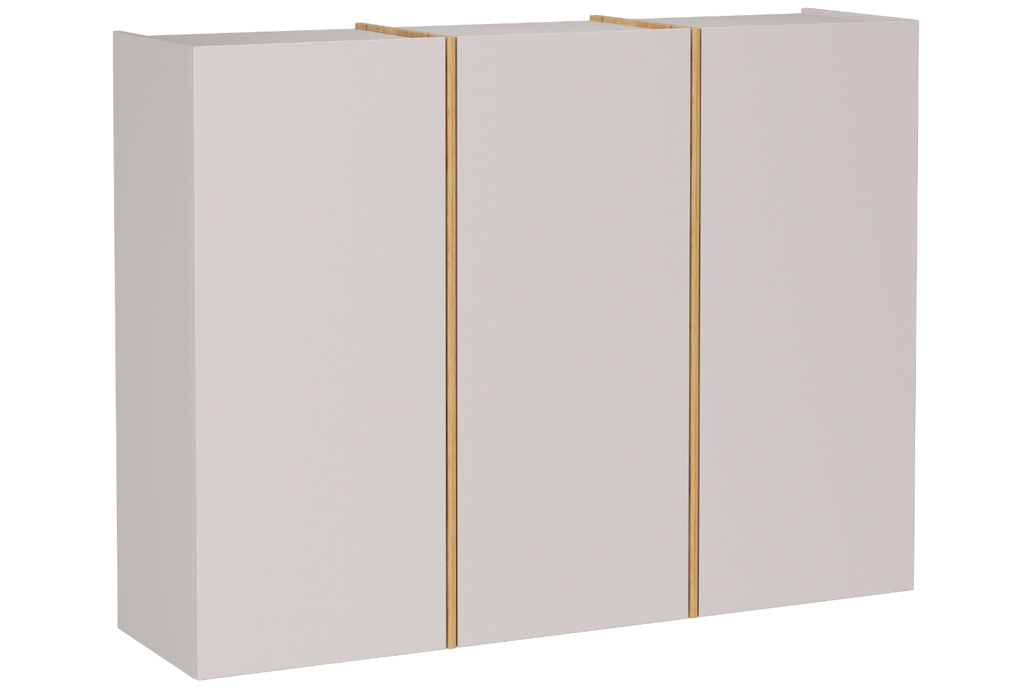 Germania Krémově bílá závěsná skříňka Libbiano Plus 138 x 103 cm s dubovým dekorem