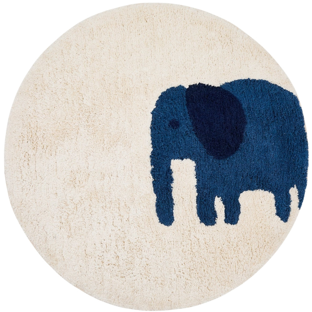 Kave Home Béžový bavlněný  koberec Tandani Ø 100 cm