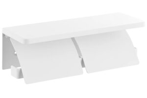 YAMAZAKI Bílý kovový držák na toaletní papír Tower 28