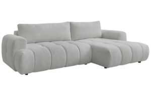 Bobochic Paris Světle šedá bouclé rozkládací pohovka Fuji 292 cm