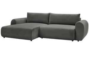 Bobochic Paris Šedá rozkládací pohovka Lucien 314 cm