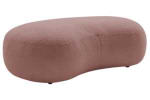 Bobochic Paris Růžová bouclé podnožka Saint-Germain 147 x 90 cm