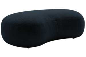 Bobochic Paris Tmavě modrá bouclé podnožka Saint-Germain 147 x 90 cm