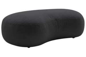 Bobochic Paris Tmavě šedá bouclé podnožka Saint-Germain 147 x 90 cm