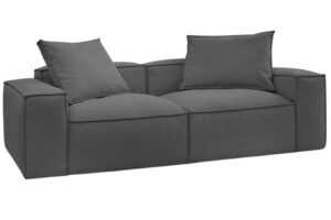 Bobochic Paris Tmavě šedá trojmístná pohovka Boheme 260 cm